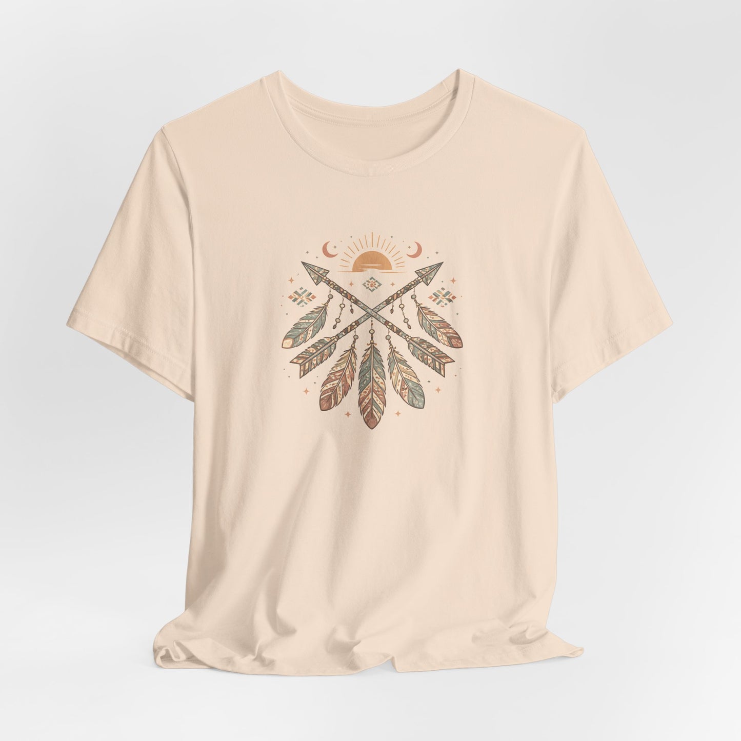 Azteken Pfeile T-Shirt – Boho Southwestern Design
