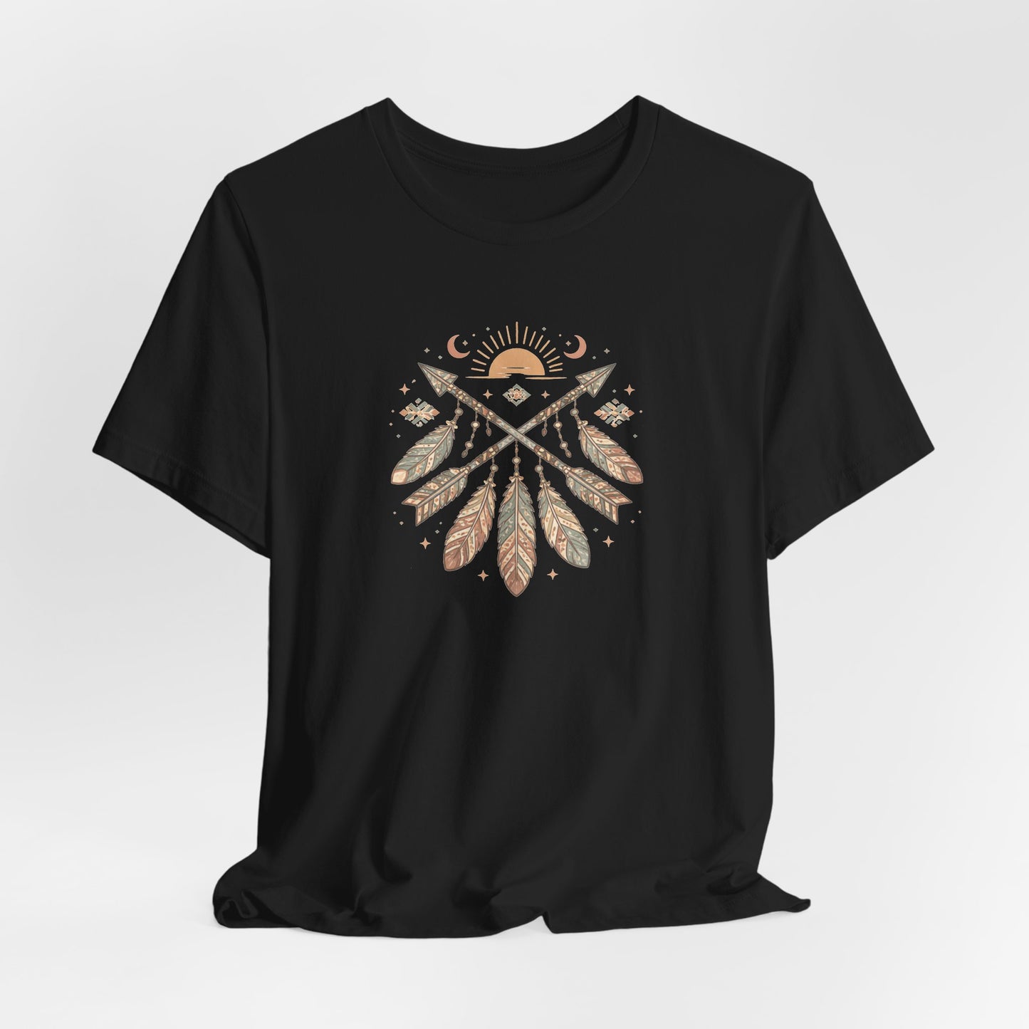 Azteken Pfeile T-Shirt – Boho Southwestern Design