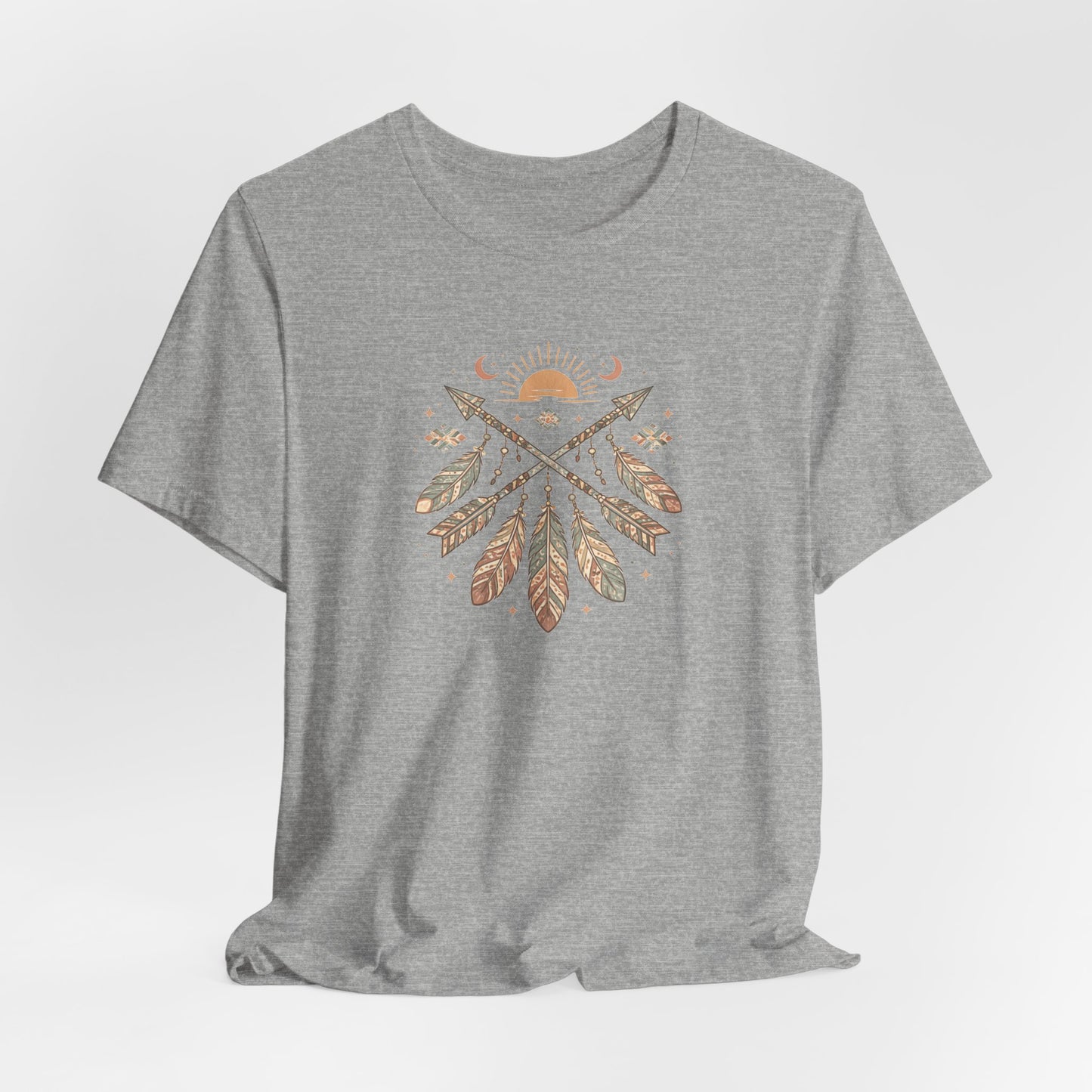 Azteken Pfeile T-Shirt – Boho Southwestern Design