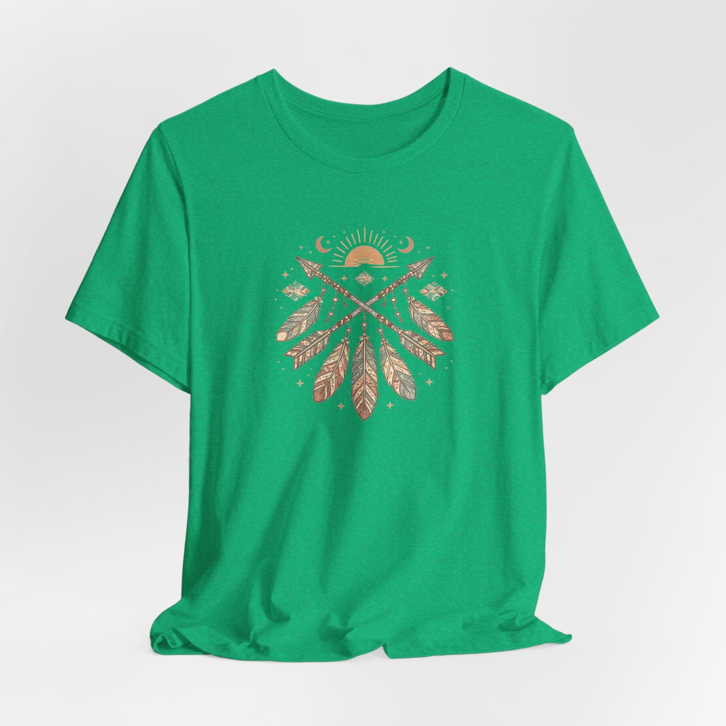 Azteken Pfeile T-Shirt – Boho Southwestern Design