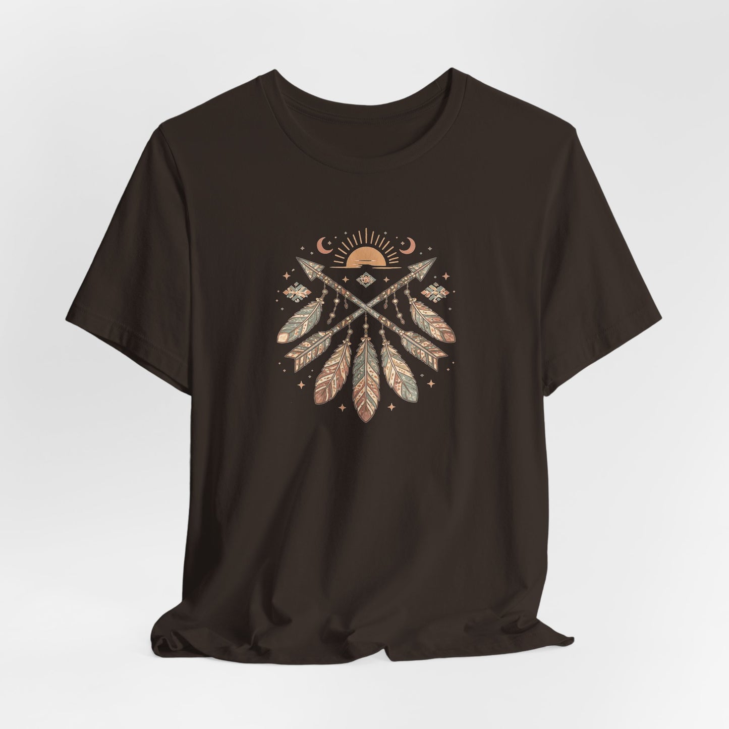 Azteken Pfeile T-Shirt – Boho Southwestern Design