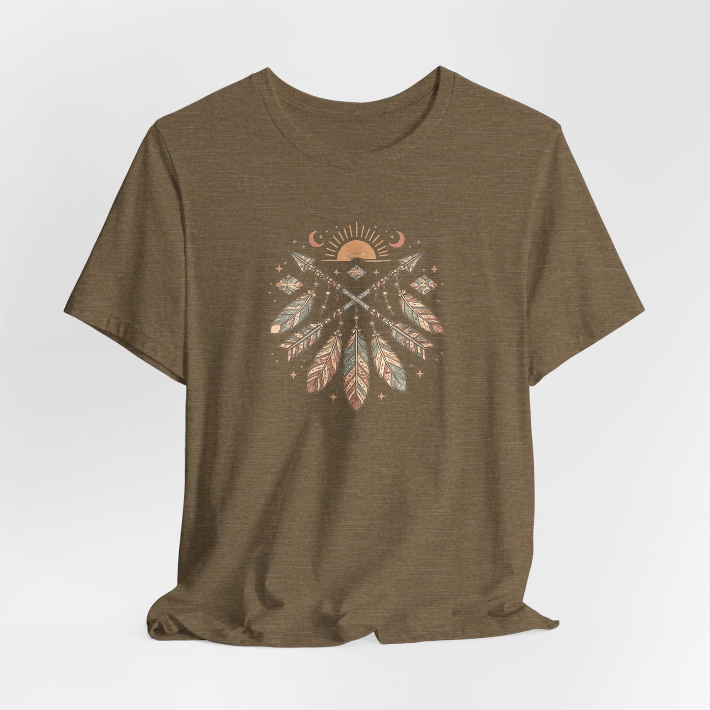 Azteken Pfeile T-Shirt – Boho Southwestern Design