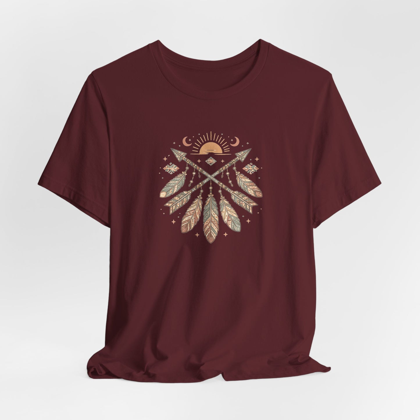 Azteken Pfeile T-Shirt – Boho Southwestern Design