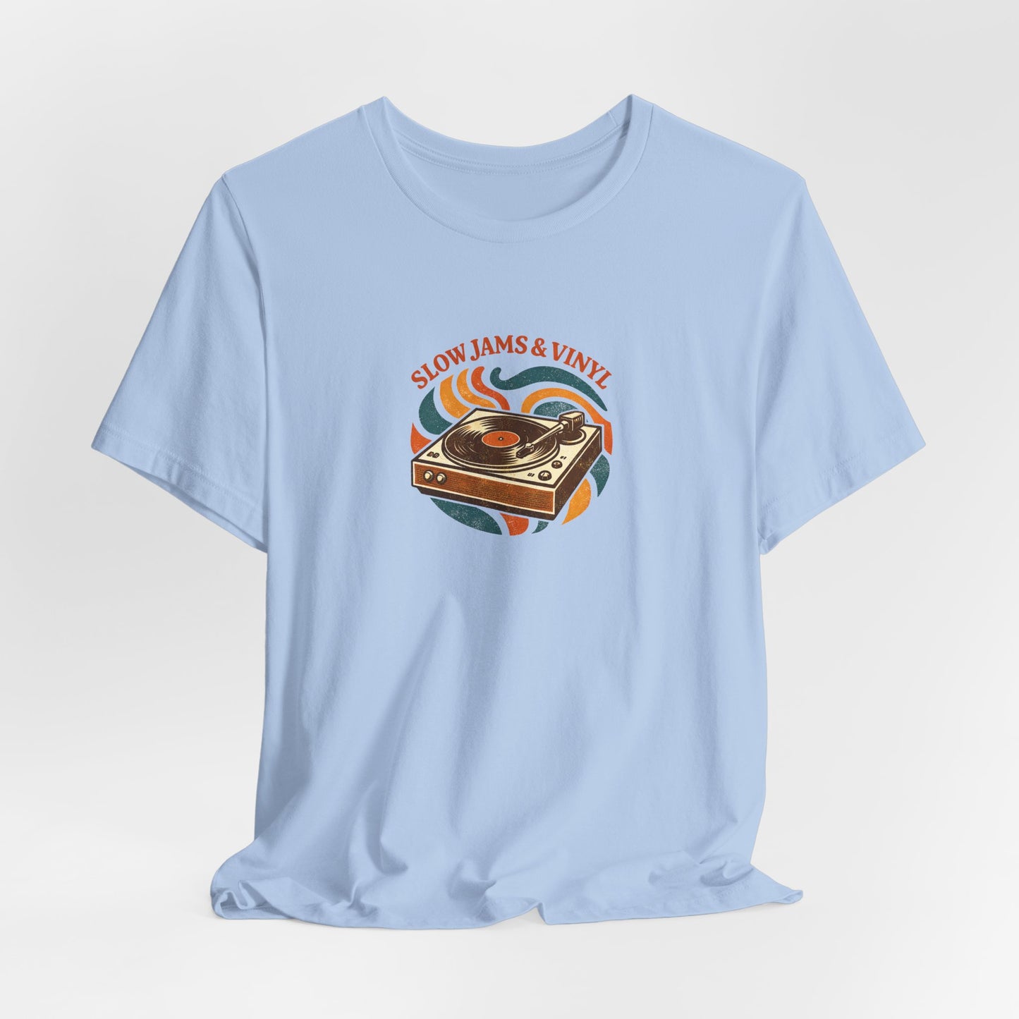 Slow Jams & Vinyl T-Shirt – Retro Plattenspieler Design
