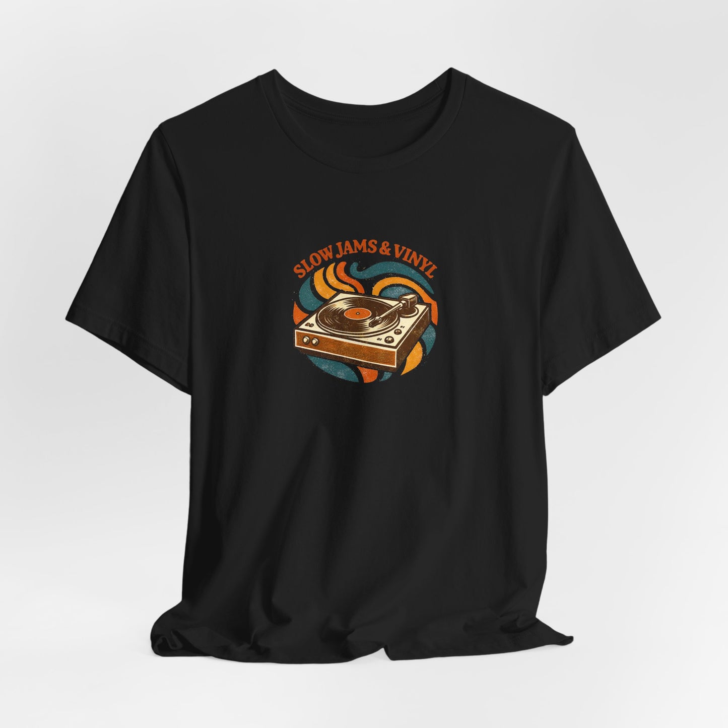 Slow Jams & Vinyl T-Shirt – Retro Plattenspieler Design