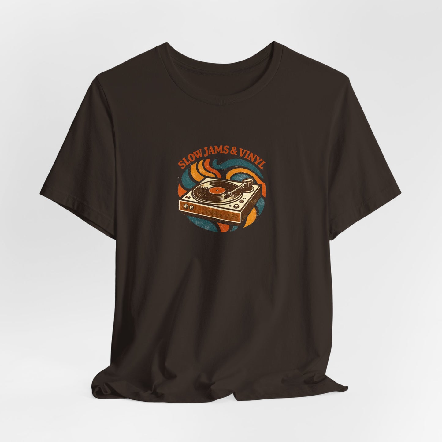 Slow Jams & Vinyl T-Shirt – Retro Plattenspieler Design