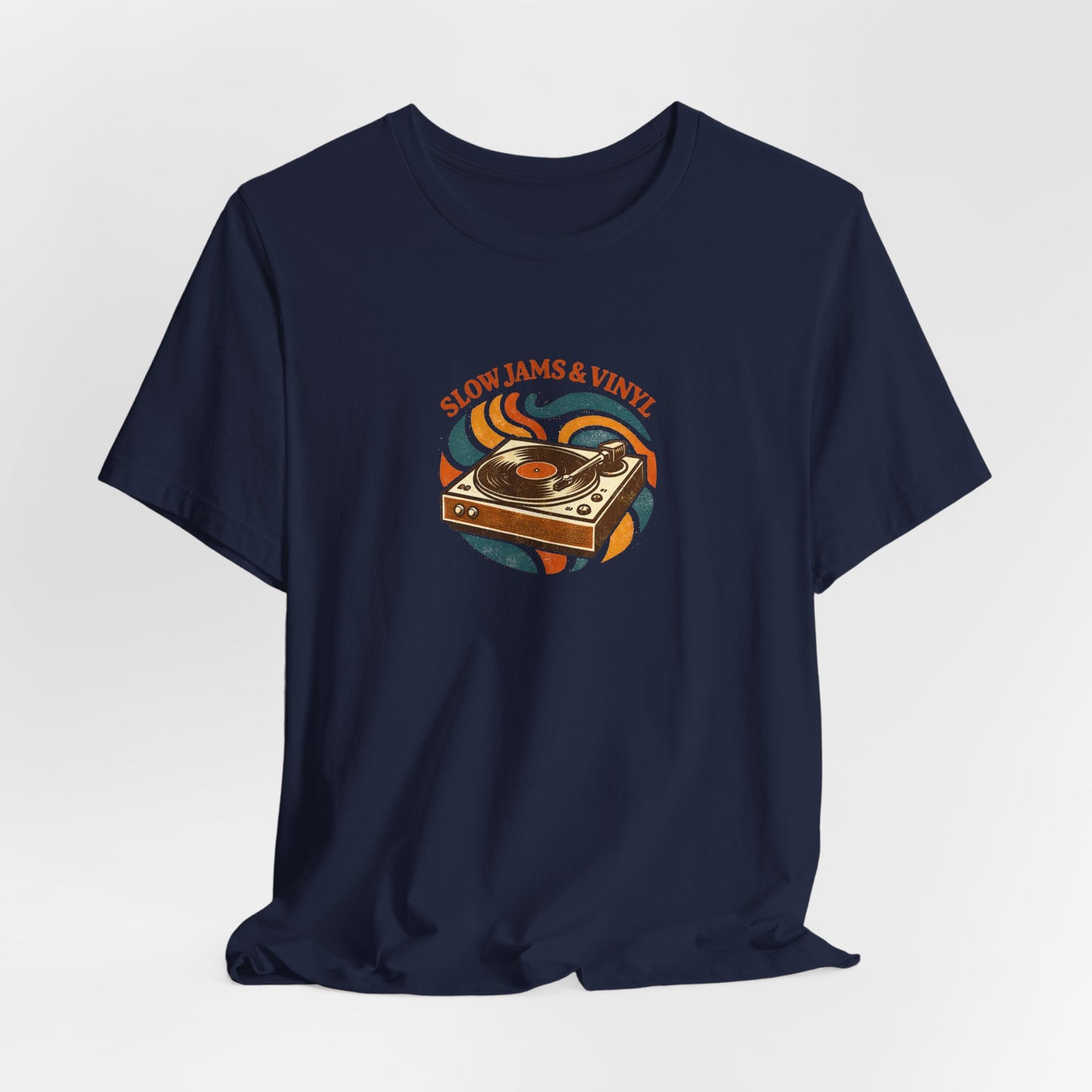 Slow Jams & Vinyl T-Shirt – Retro Plattenspieler Design