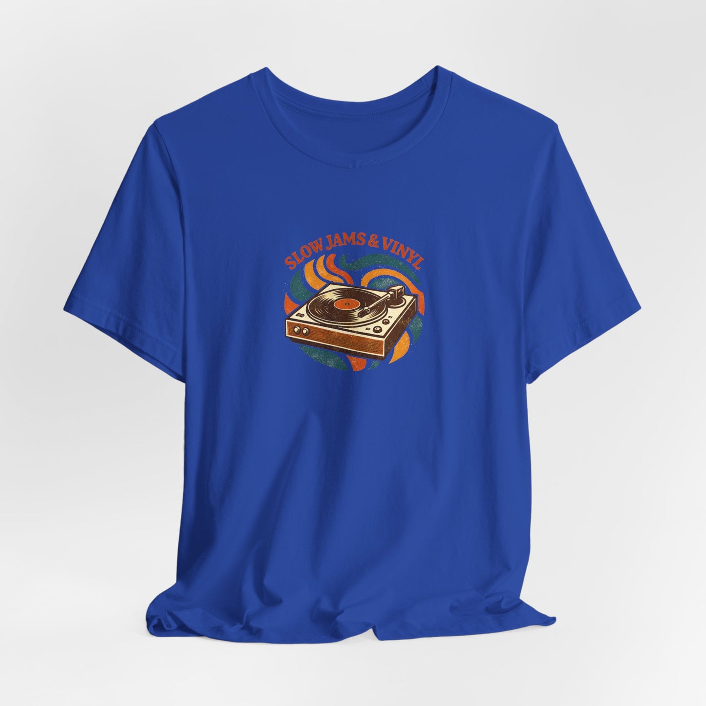 Slow Jams & Vinyl T-Shirt – Retro Plattenspieler Design