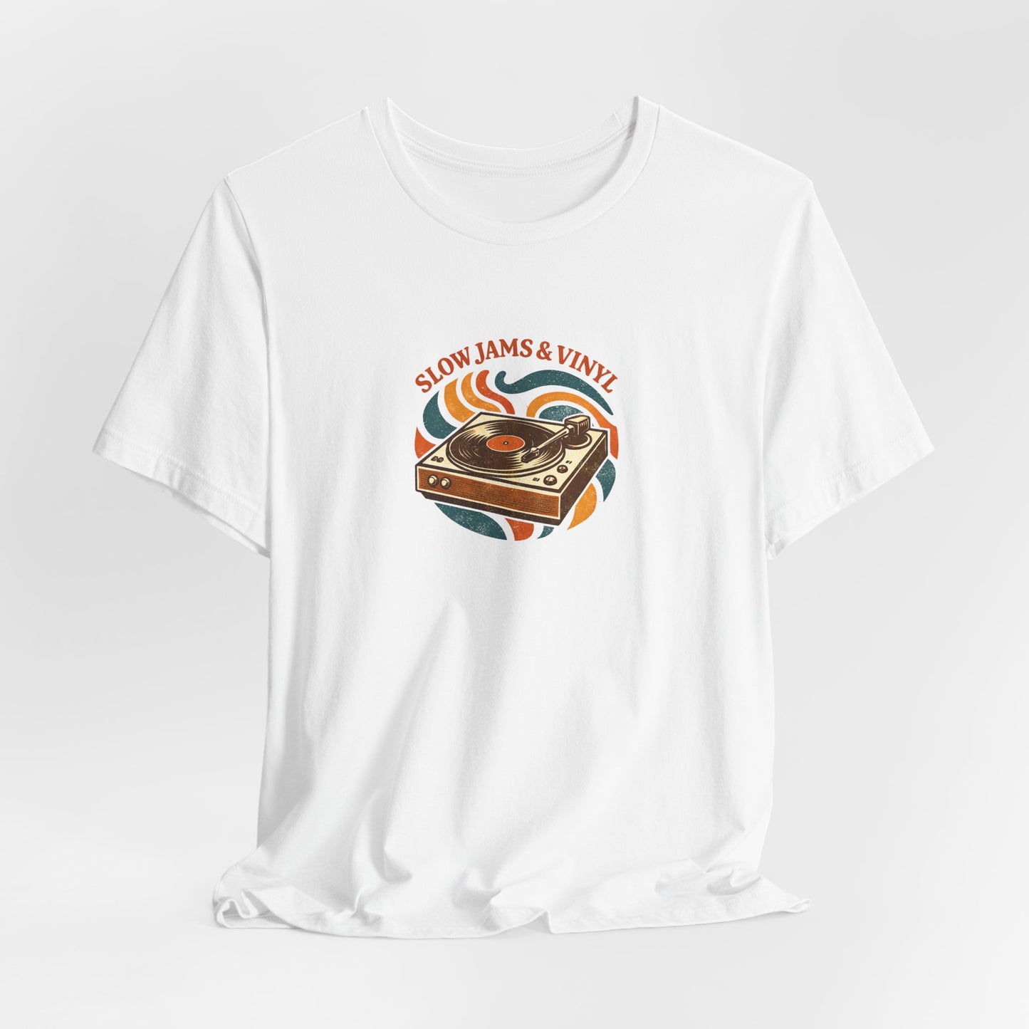 Slow Jams & Vinyl T-Shirt – Retro Plattenspieler Design